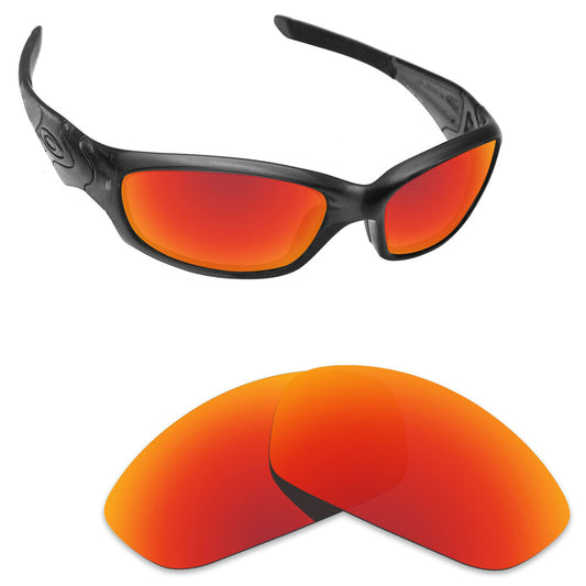 Newest Replacement Lenses for-Oakley Straight Jacket 2007 Orange Red Polarized