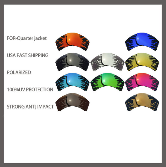 US Replacement Polarized Lenses for-Oakley Quarter jacket OO9200 Anti Scratch