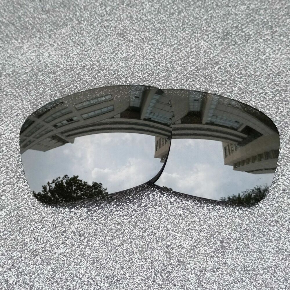 Silver Polarized Replacement Lenses For-Oakley Turbine Frame OO9263