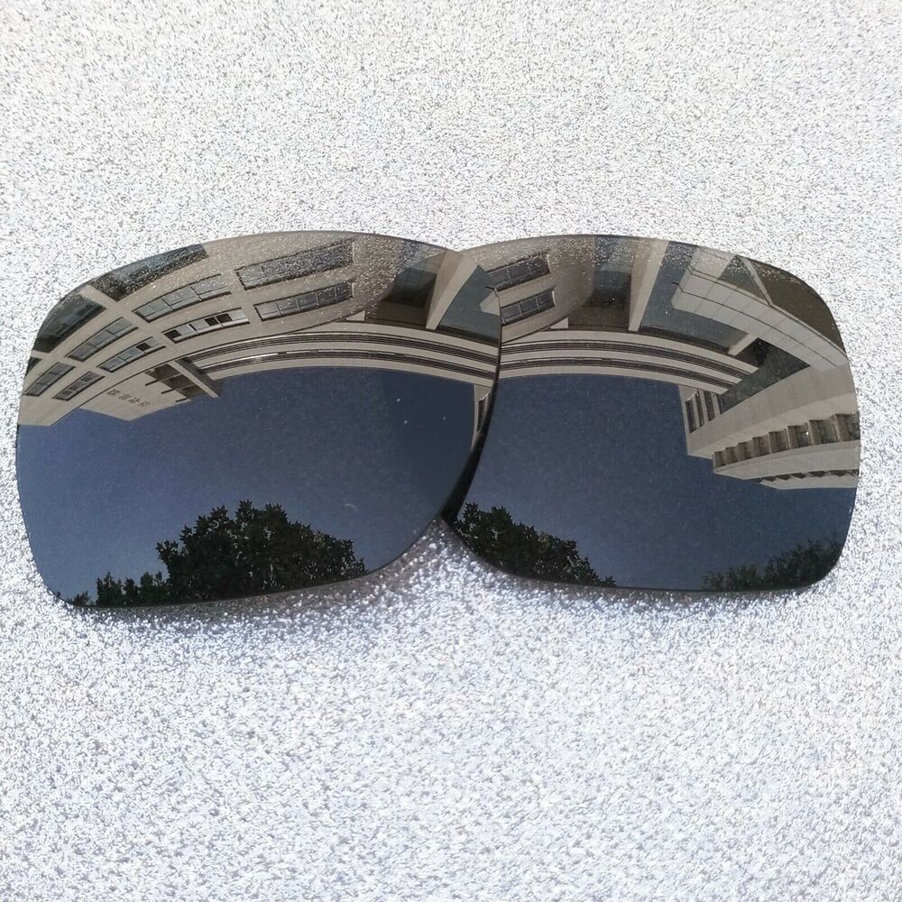 Black Polarized Replacement Lenses For-Oakley Deviation Sunglass 2 Pairs OO4061