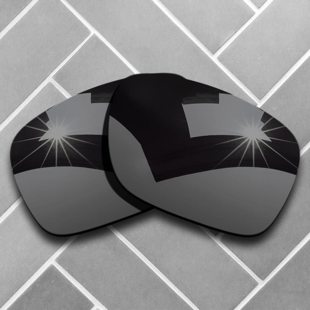 Polarized Black Chrome Mirrored Replacement Lenses for-Oakley Holbrook Sunglass