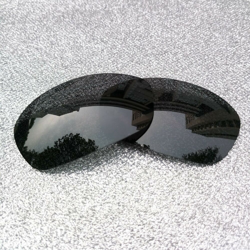 Black Polarized Replacement Lenses For-Oakley Straight Jacket 2007 Sunglass