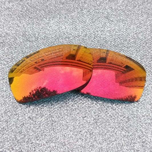 2 Sets Fire Red Polarized Replacement Lens For-Oakley Crankshaft Sunglass OO9239