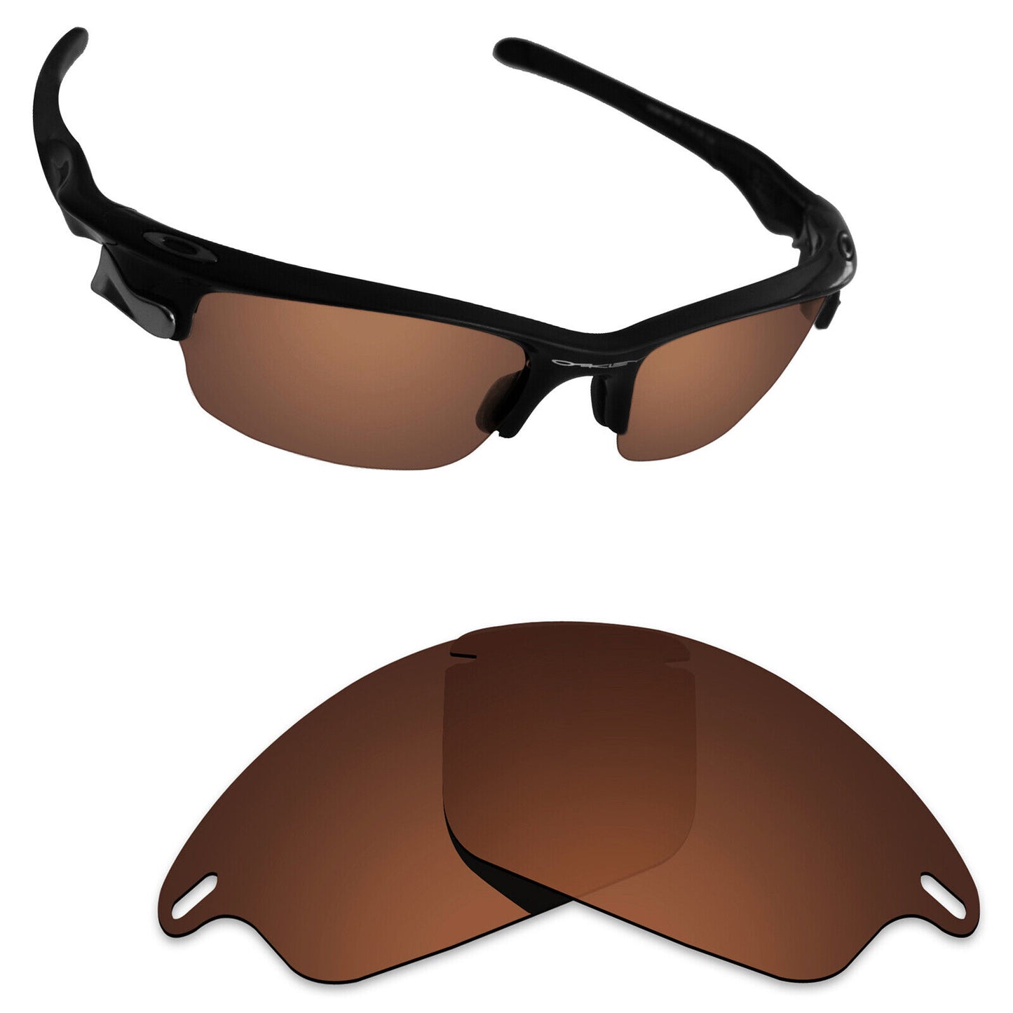 Hawkry Polarized Replacement Lenses for-Oakley Fast Jacket OO9097 - Options