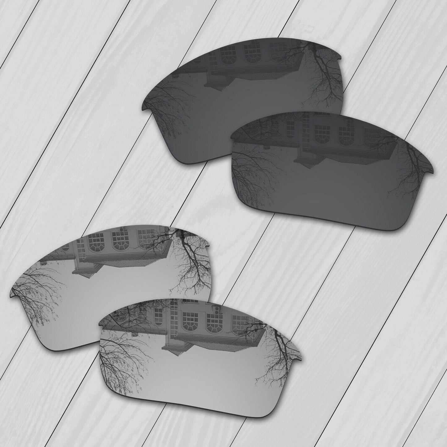 POLARIZED Replacement Lenses For-Oakley Flak Jacket Sunglass Anti-Scratch