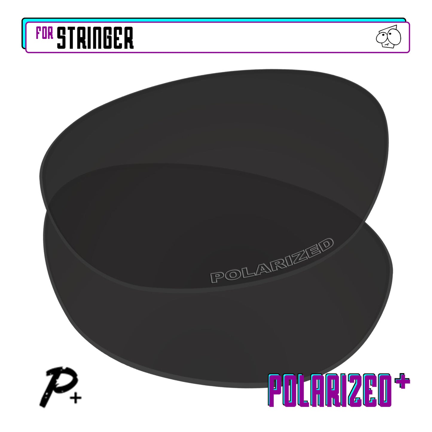 POLARIZED+ Replacement Lens For-Oakley Stringer Sunglass Anti-Scratch