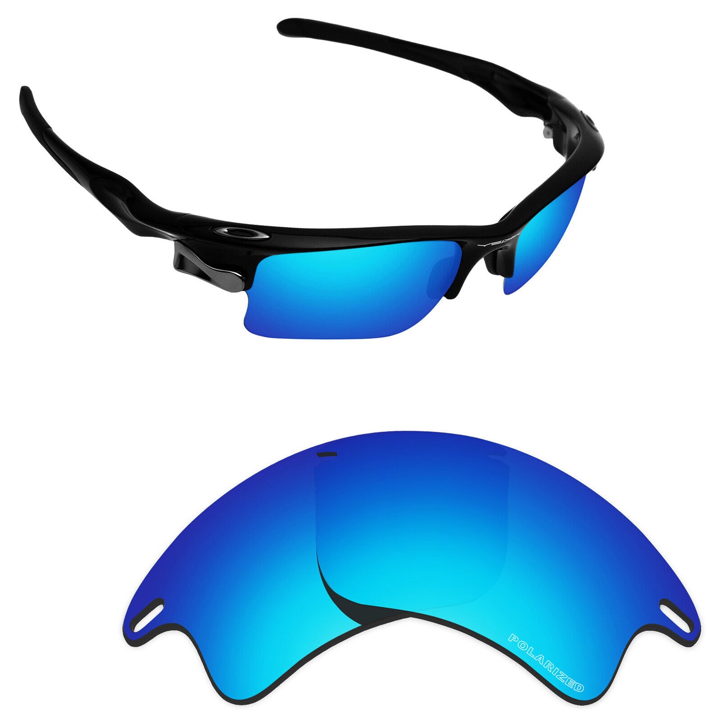 Hawkry Polarized Replacement Lens for-Oakley Fast Jacket XL OO9156 - Options
