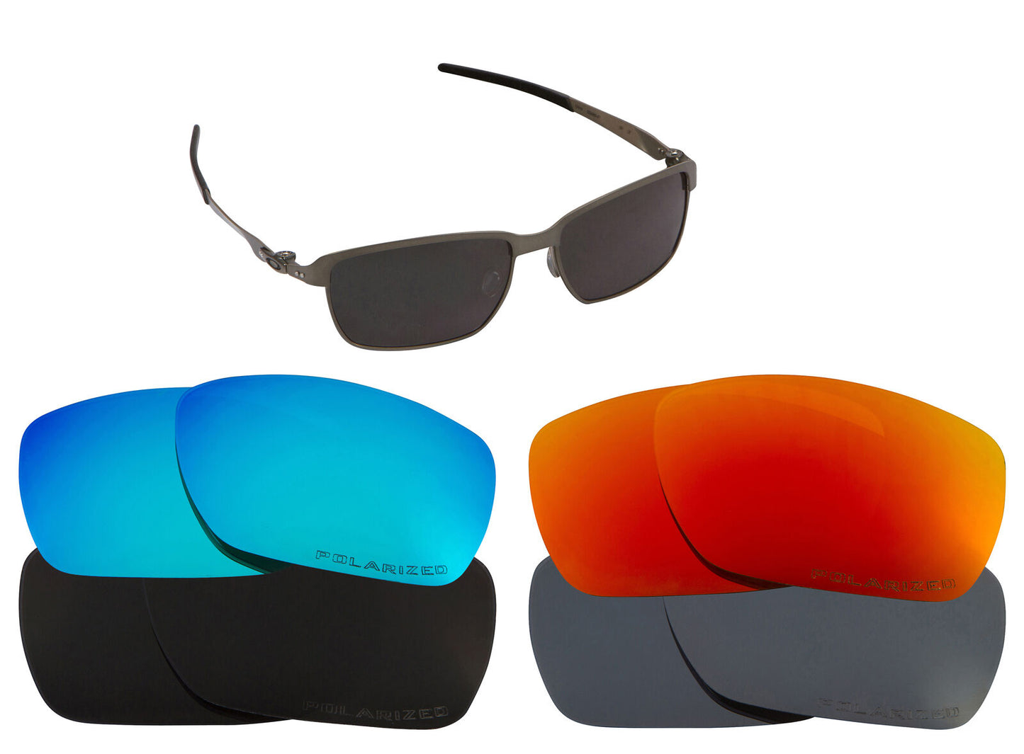 LenSwitch Replacement Lenses for Oakley Tinfoil Carbon Sunglasses Multi-Color