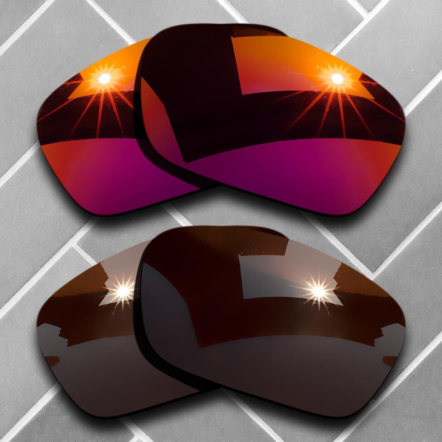 Polarized Replacement lenses for-Oakley Fuel Cell OO9096 Anti-Scratch Choices US