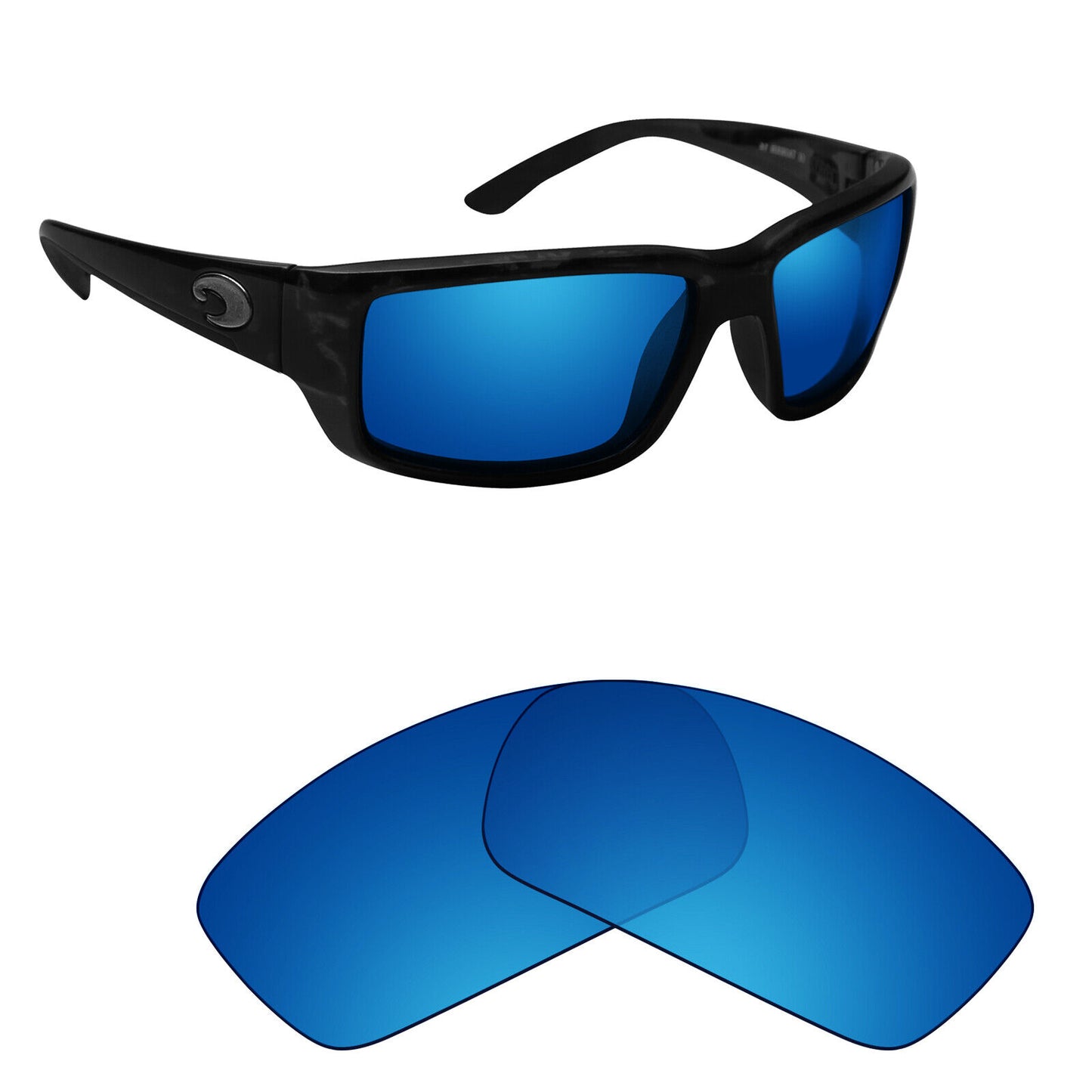 Hawkry Polarized Replacement Lenses for-Costa Fantail Sunglass - Multiple