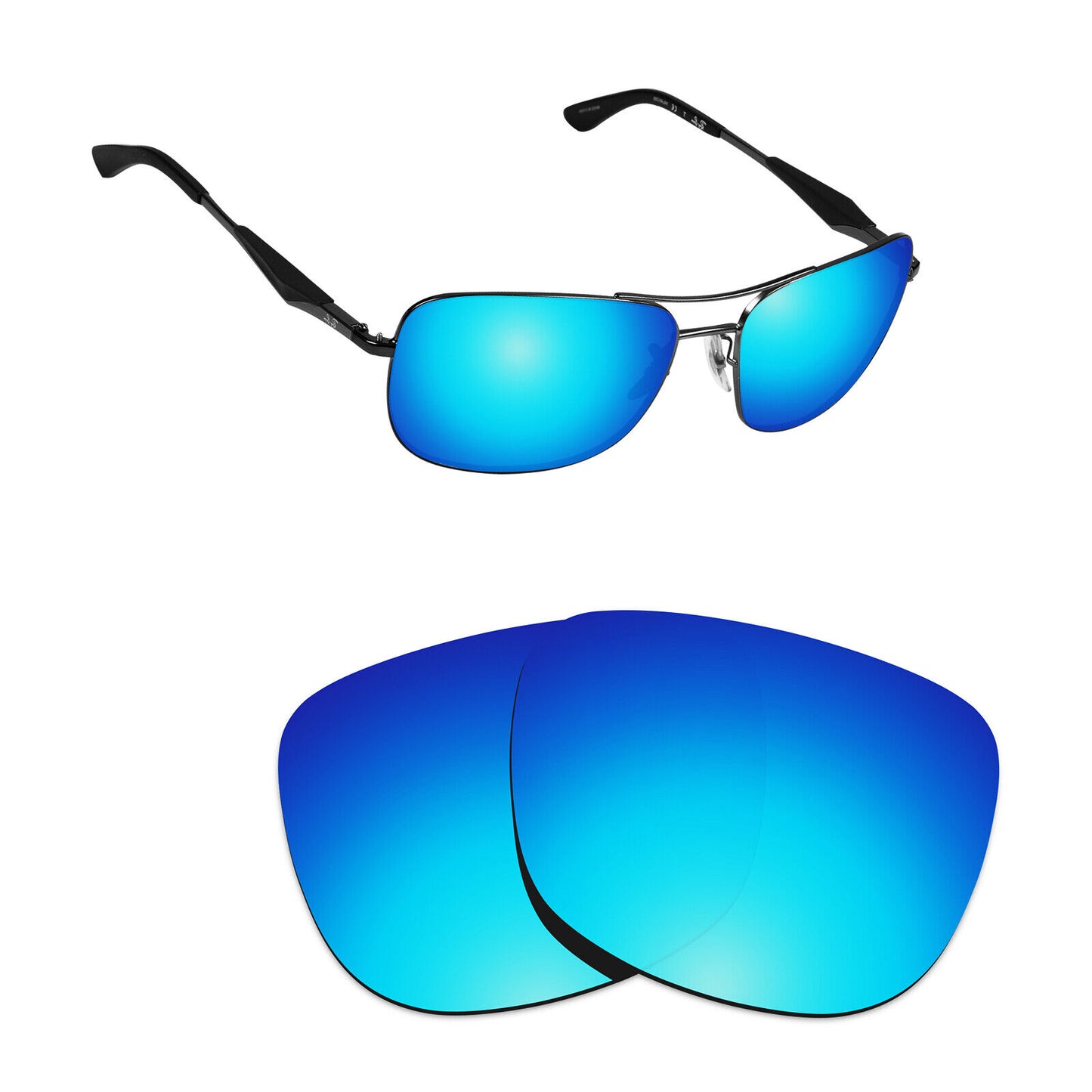 Hawkry Polarized Replacement Lenses for - RayBan-RB3515-61 Sunglass - Multiple