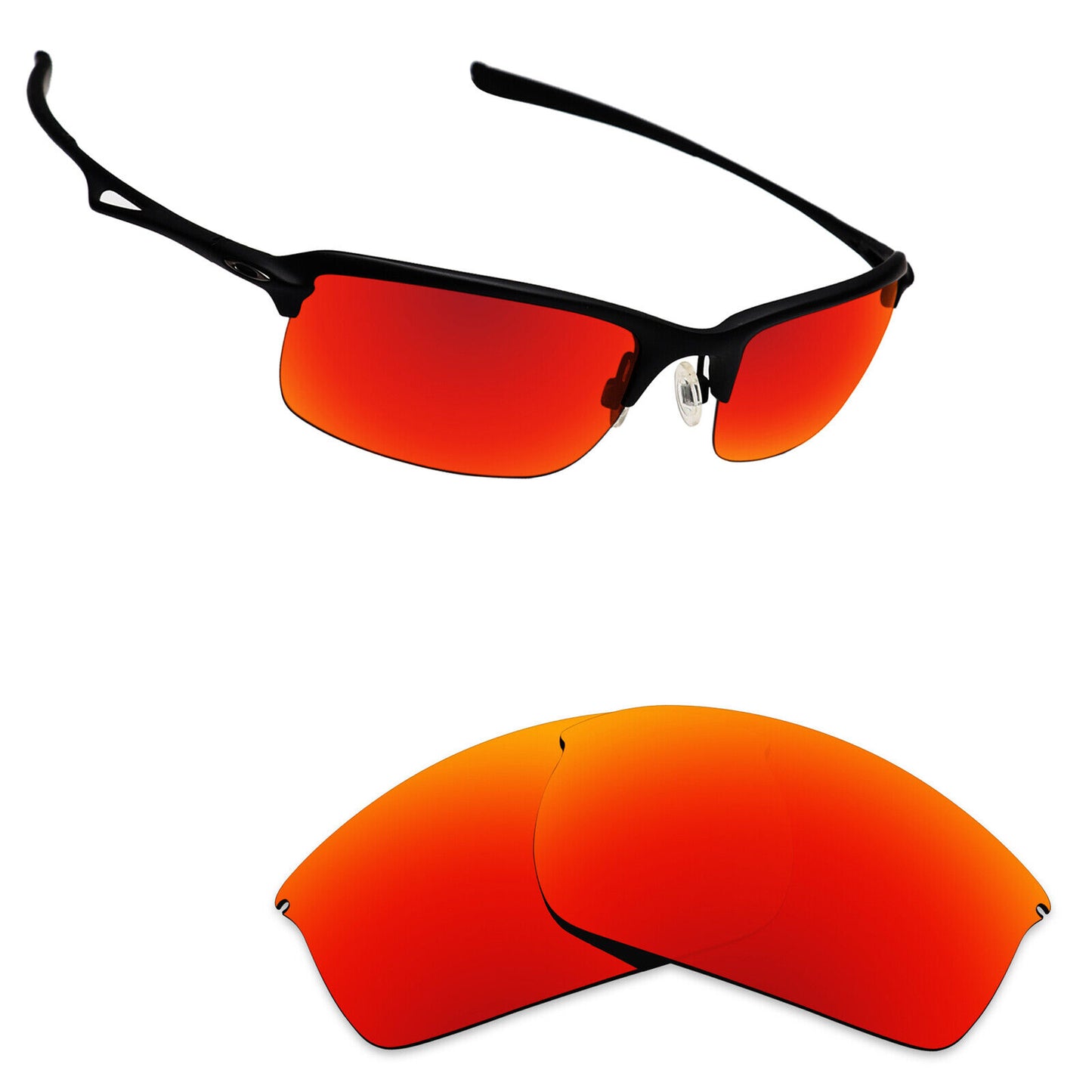 Hawkry Polarized Replacement Lenses for-Oakley Wiretap Sunglass - Multiple