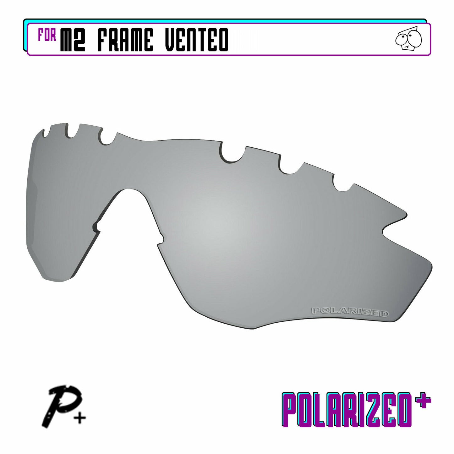 POLARIZED+ Replacement Lens For-Oakley M2 Frame Vented Sunglass Anti-Scratch