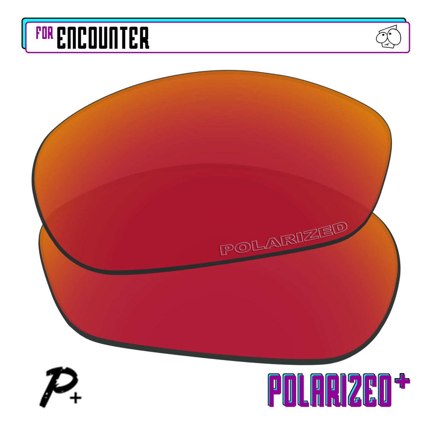 POLARIZED+ Replacement Lens For-Oakley Encounter Sunglass Anti-Scratch