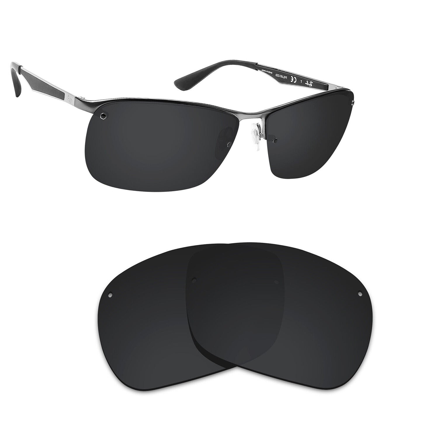 Hawkry Polarized Replacement Lenses for - RayBan-RB3550-64 Sunglass - Multiple