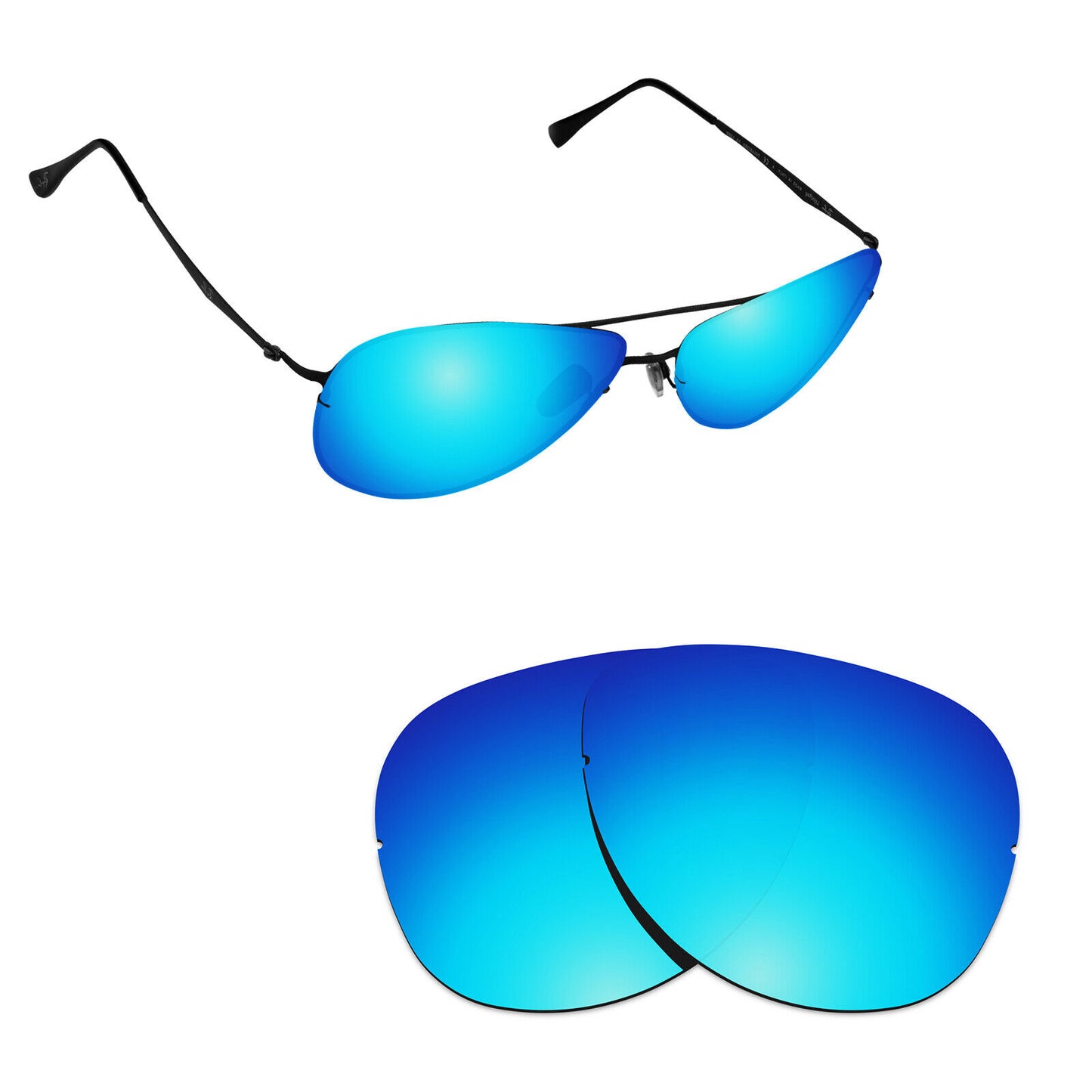 Hawkry Polarized Replacement Lenses for - RayBan-RB8052-61 Sunglass - Multiple