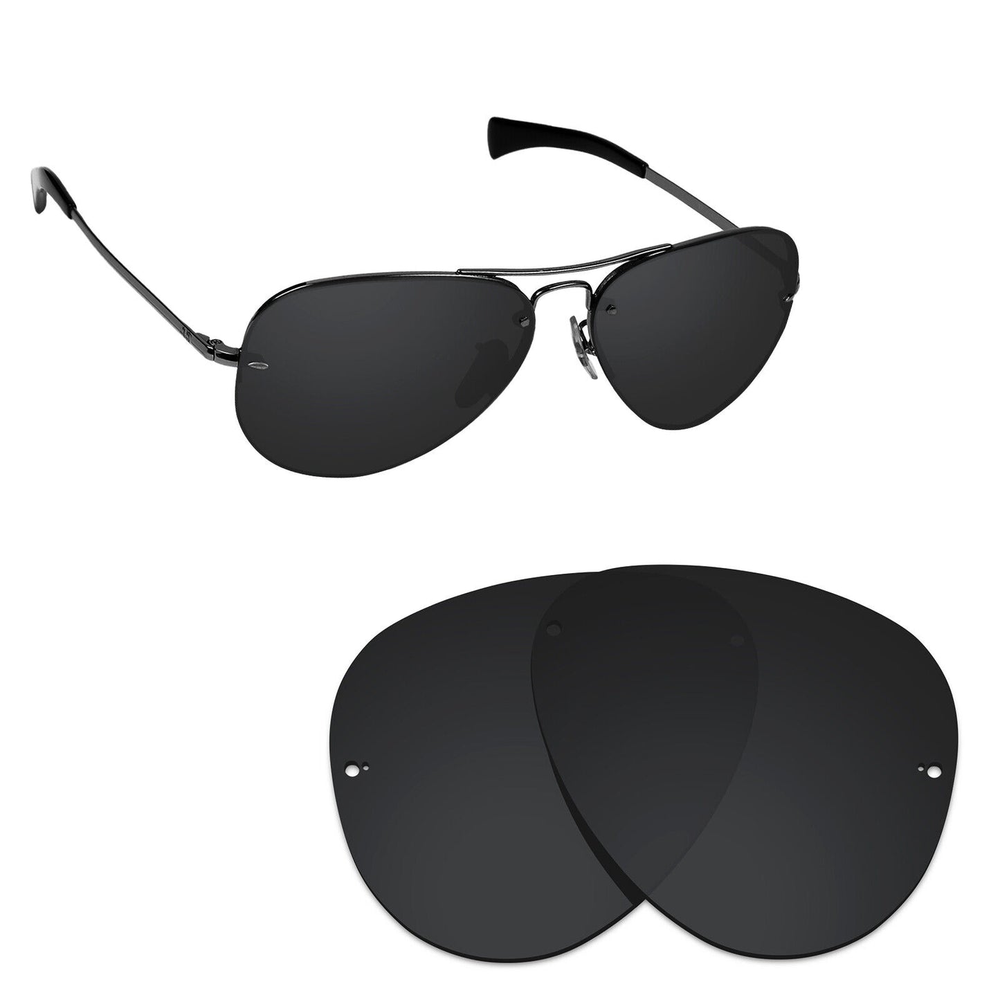 Hawkry Polarized Replacement Lenses for - RayBan-RB3449-59 Sunglass - Multiple