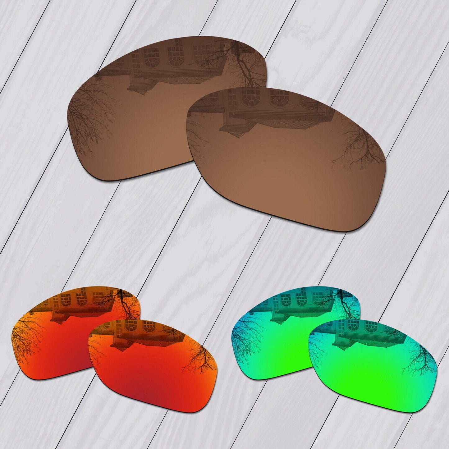 POLARIZED Replacement Lot Lenses For-Oakley Pit Bull OO9127 Anti-Scratch