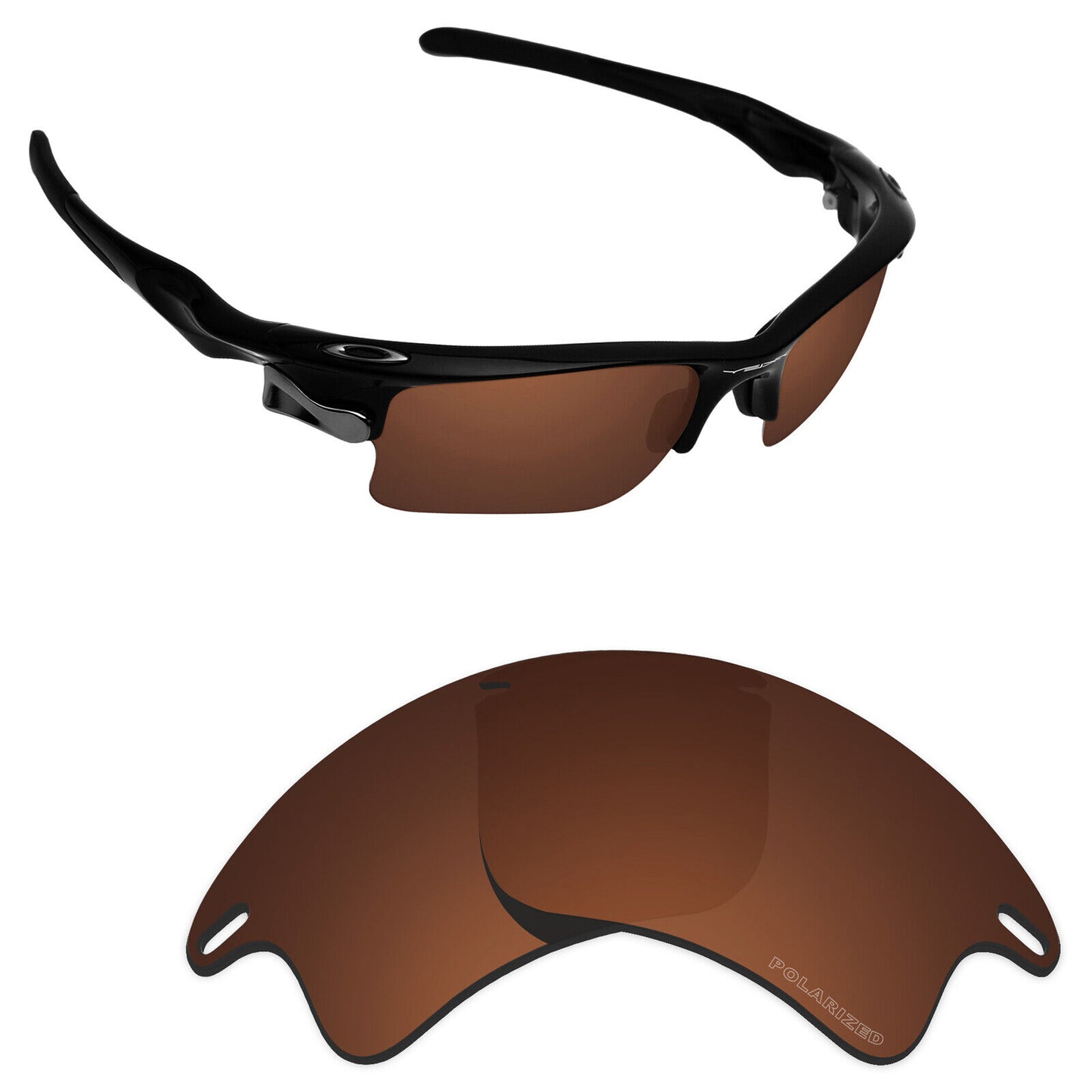 Hawkry Polarized Replacement Lens for-Oakley Fast Jacket XL OO9156 - Options