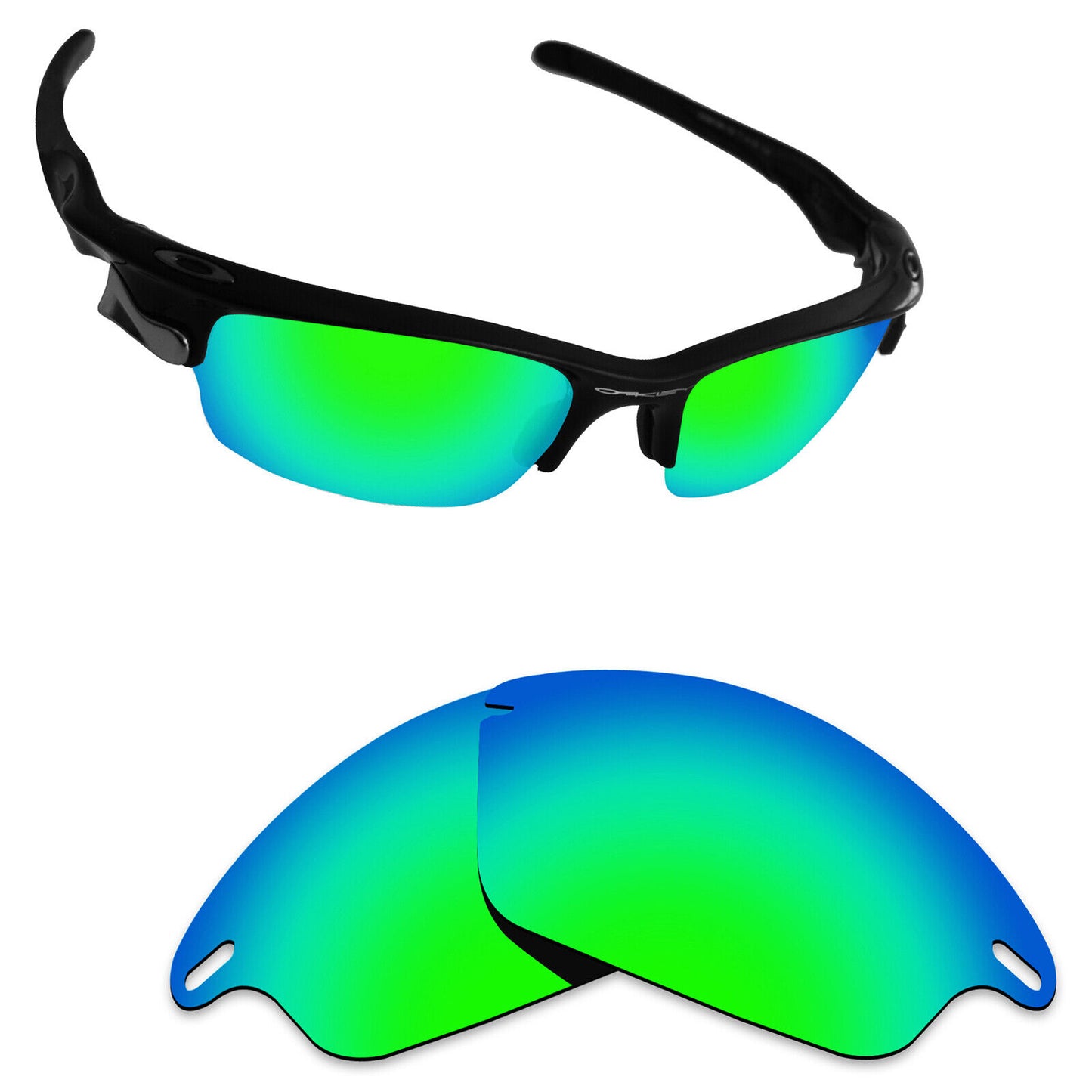 Hawkry Polarized Replacement Lenses for-Oakley Fast Jacket OO9097 - Options