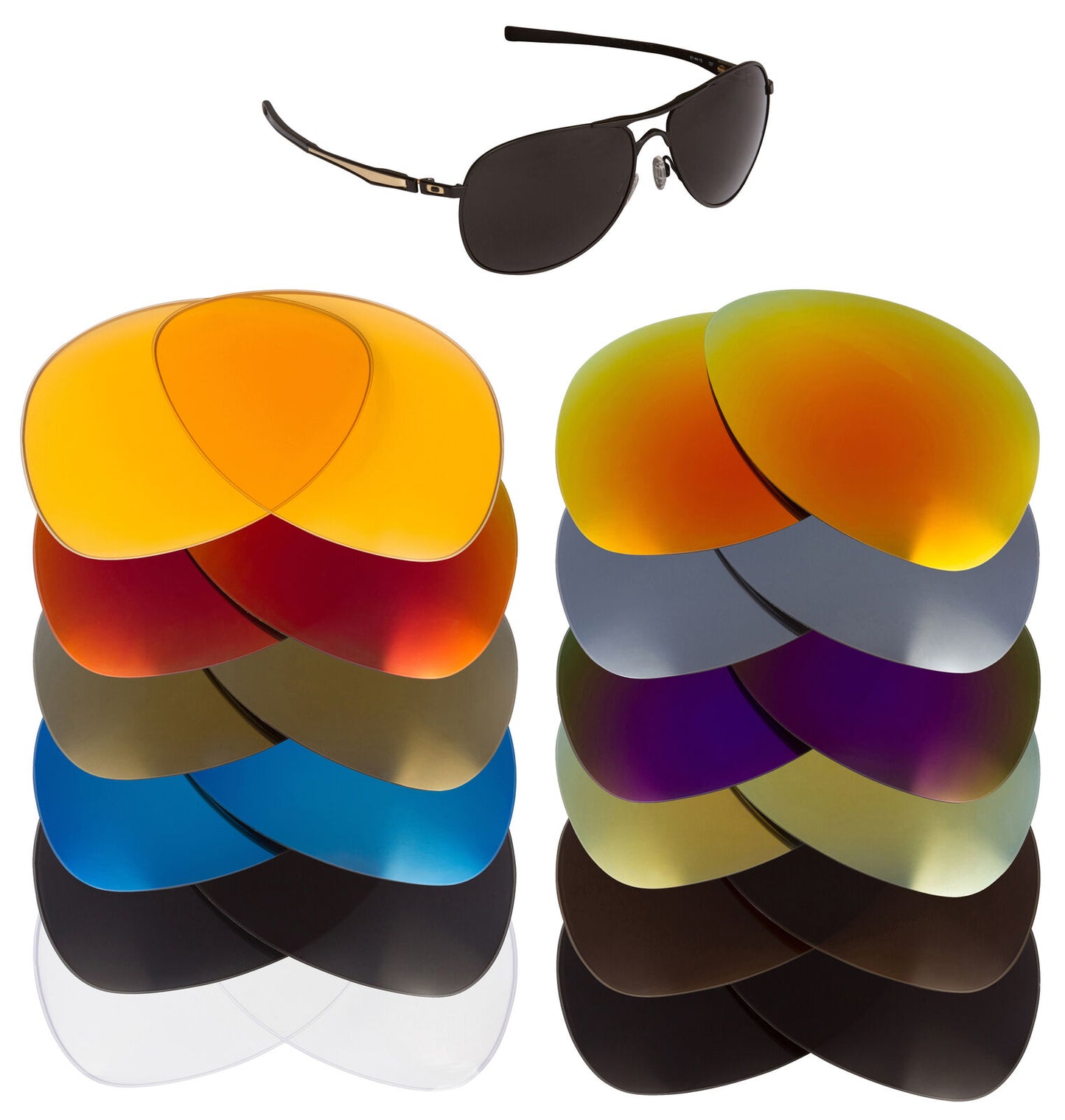 LenSwitch Replacement Lenses for Oakley Plaintiff Sunglasses Multi-Color