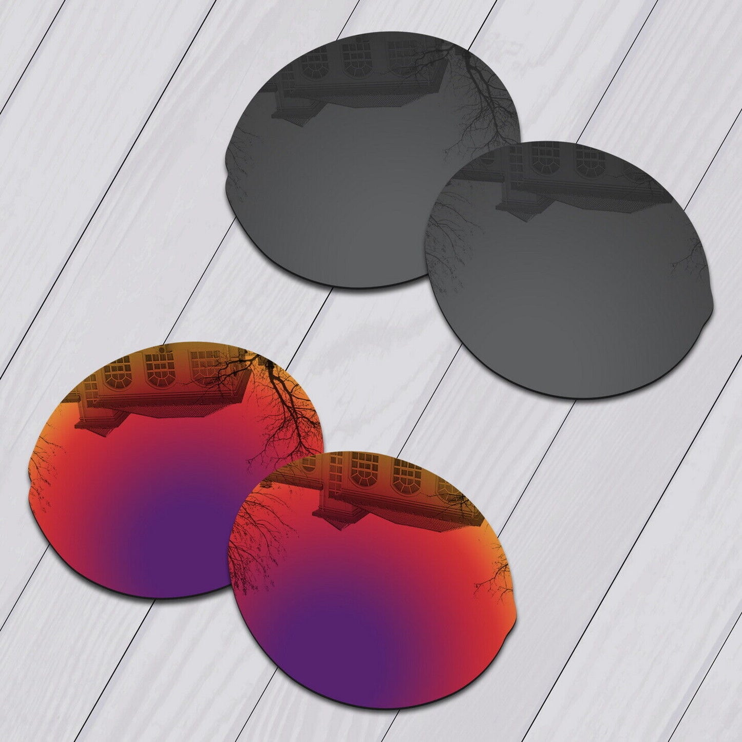 POLARIZED Replacement Lenses & Nose pad For-Oakley Madman OO6019 Anti-Scratch