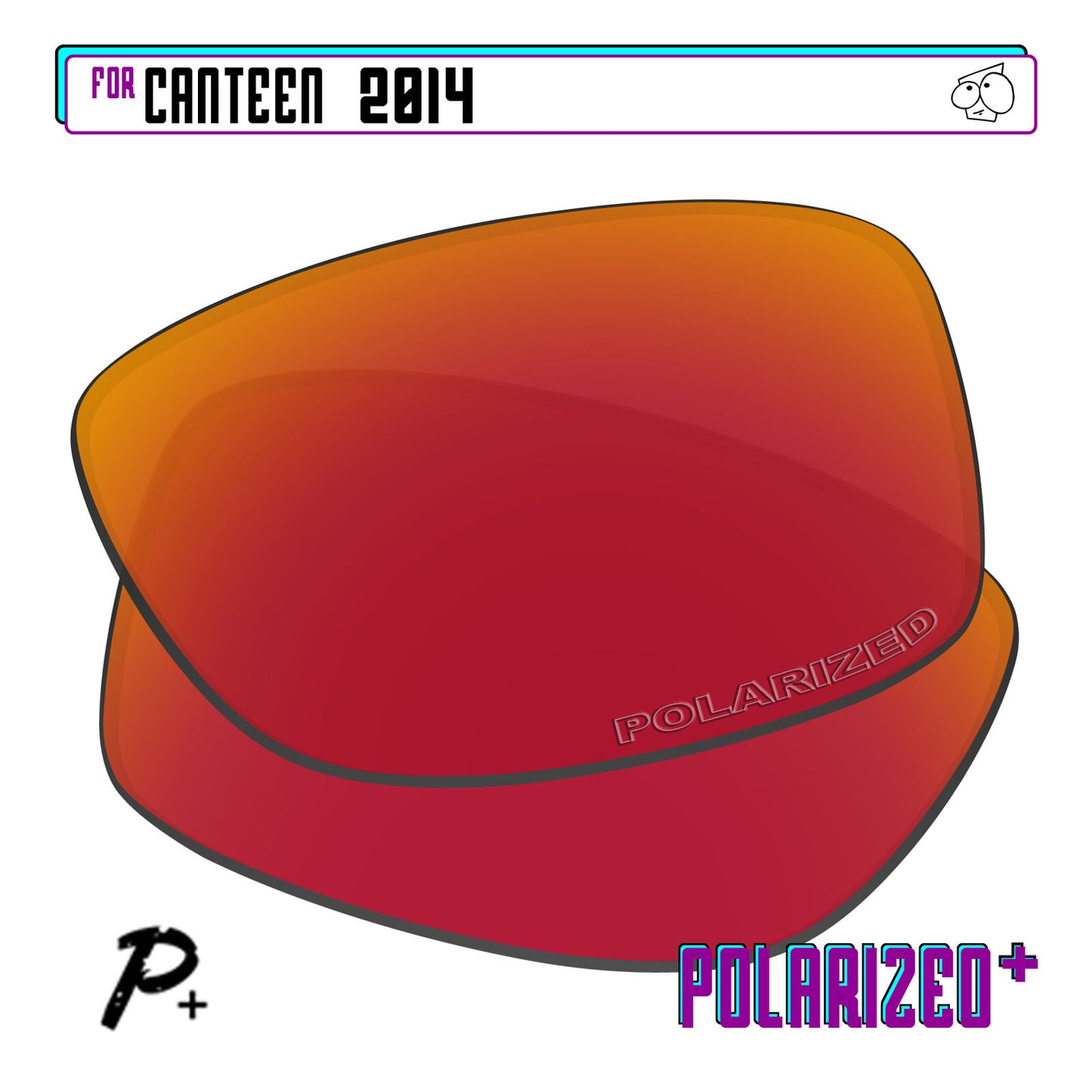 POLARIZED+ Replacement Lens For-Oakley Canteen 2014 Sunglass Anti-Scratch