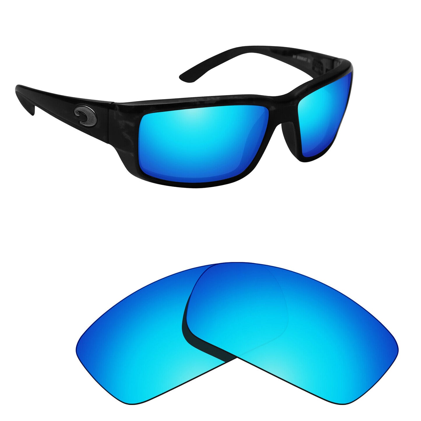 Hawkry Polarized Replacement Lenses for-Costa Fantail Sunglass - Multiple