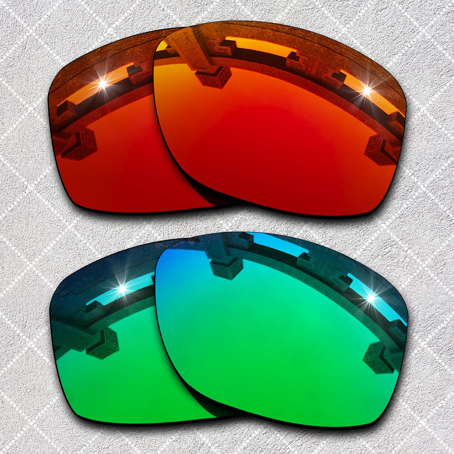 HeyRay Replacement Lenses for Pit Bull Asian Fit OO9161 Sunglasses Polarized-Opt