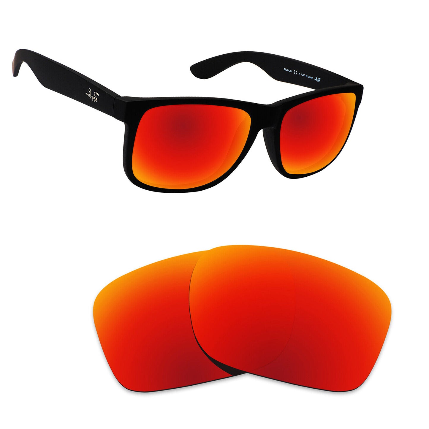 Hawkry Polarized Replacement Lenses for - RayBan-RB4165-55 Sunglass - Multiple