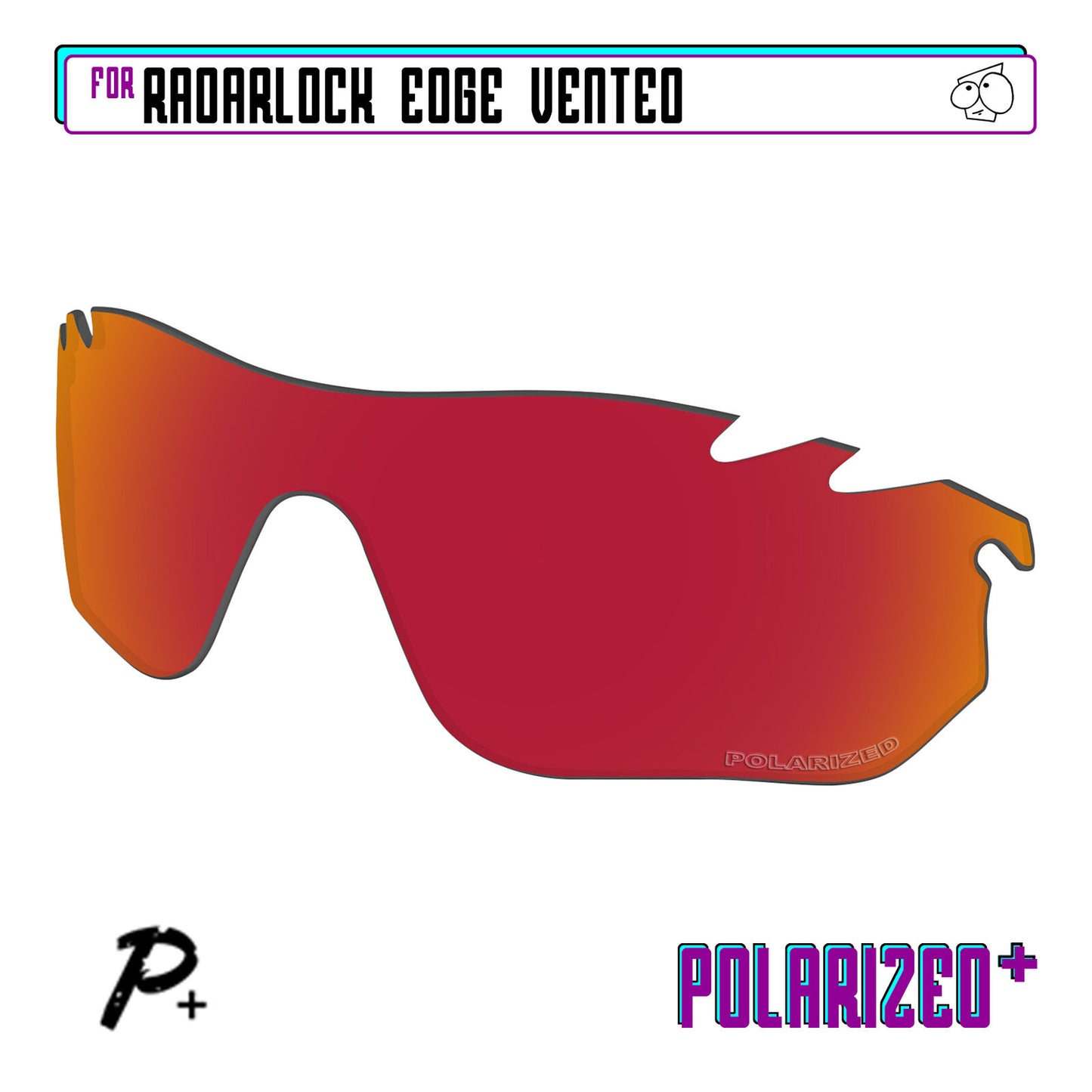 POLARIZED+ Replacement Lens For-Oakley RadarLock Edge Vented Sunglass