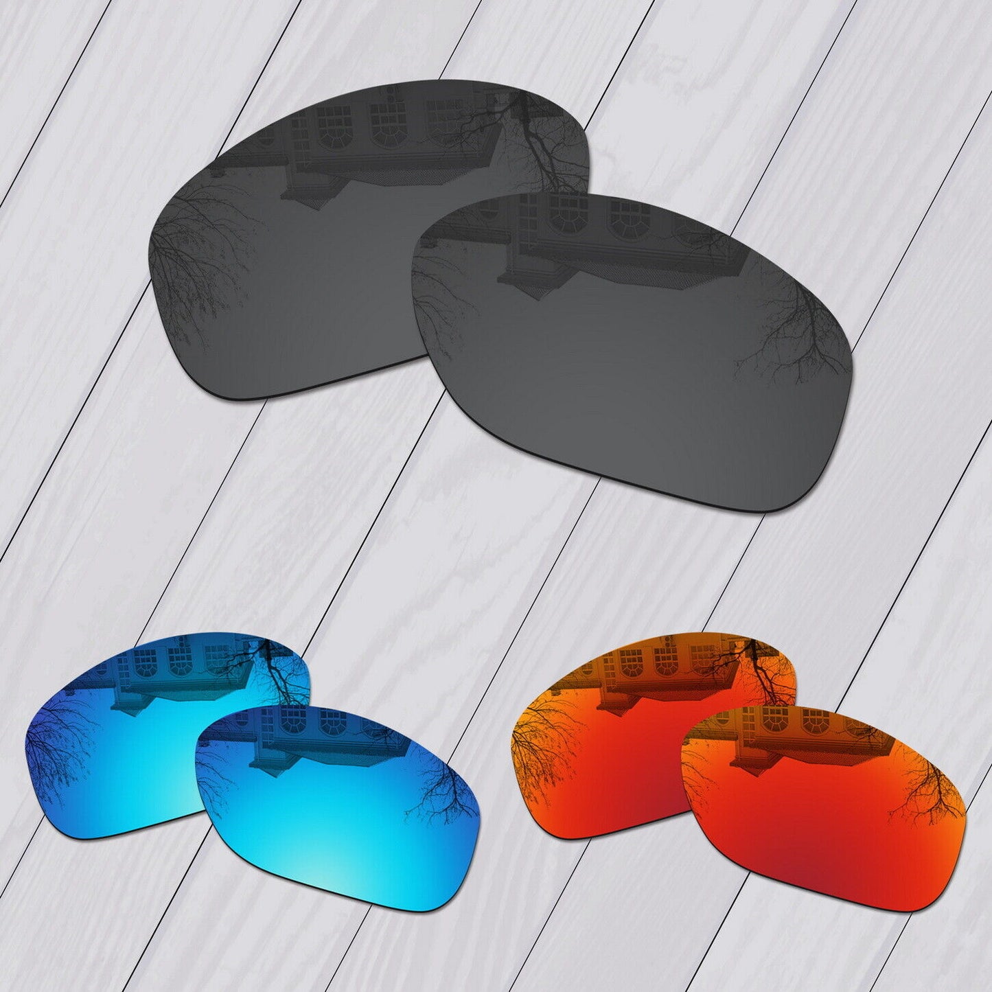 POLARIZED Replacement Lot Lenses For-Oakley Pit Bull OO9127 Anti-Scratch