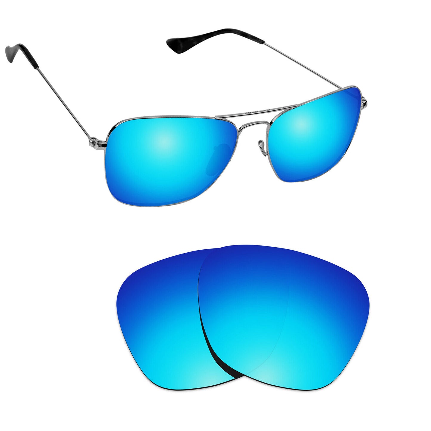 Hawkry Polarized Replacement Lenses for - RayBan-RB3136-58 Sunglass - Multiple