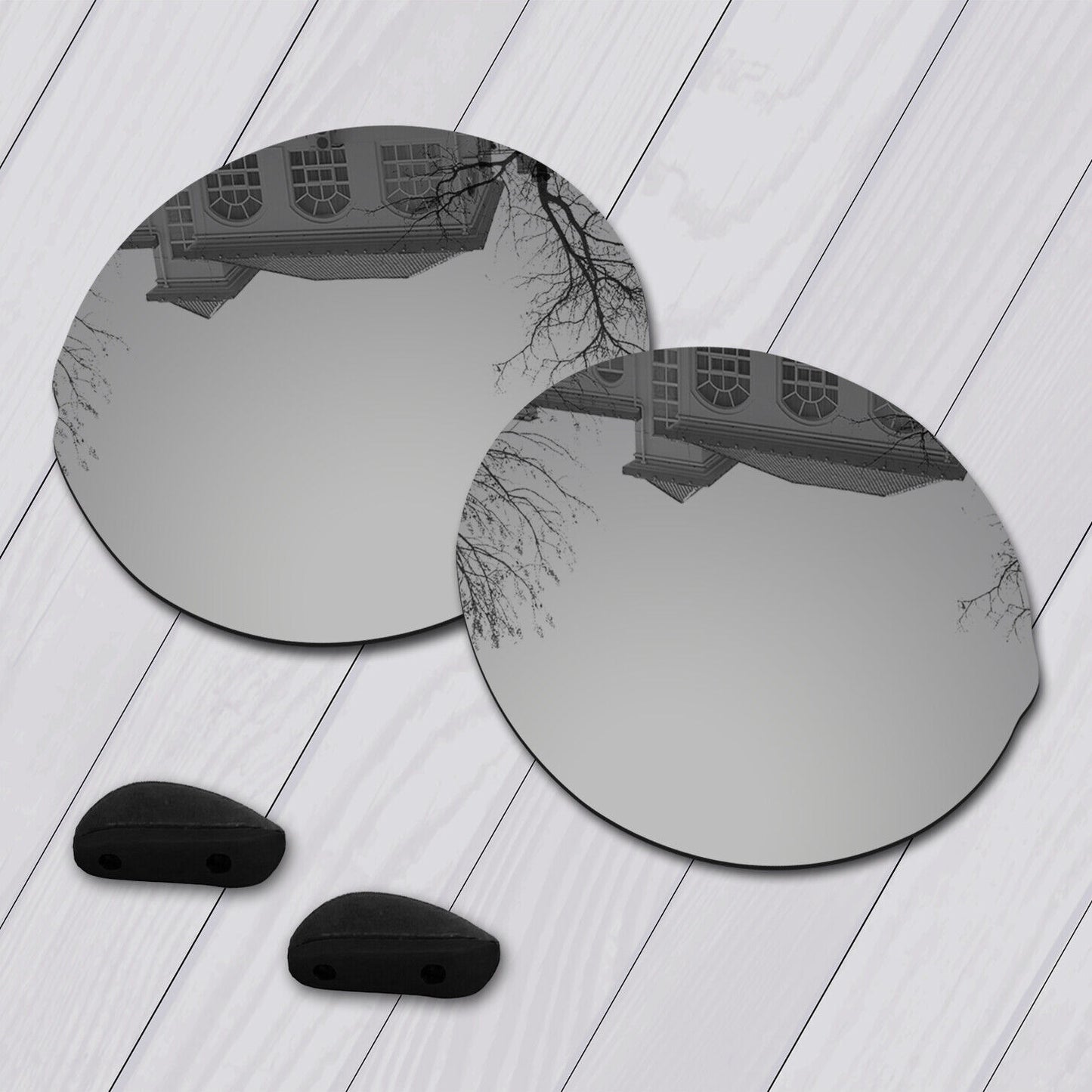 POLARIZED Replacement Lenses & Nose pad For-Oakley Madman OO6019 Anti-Scratch