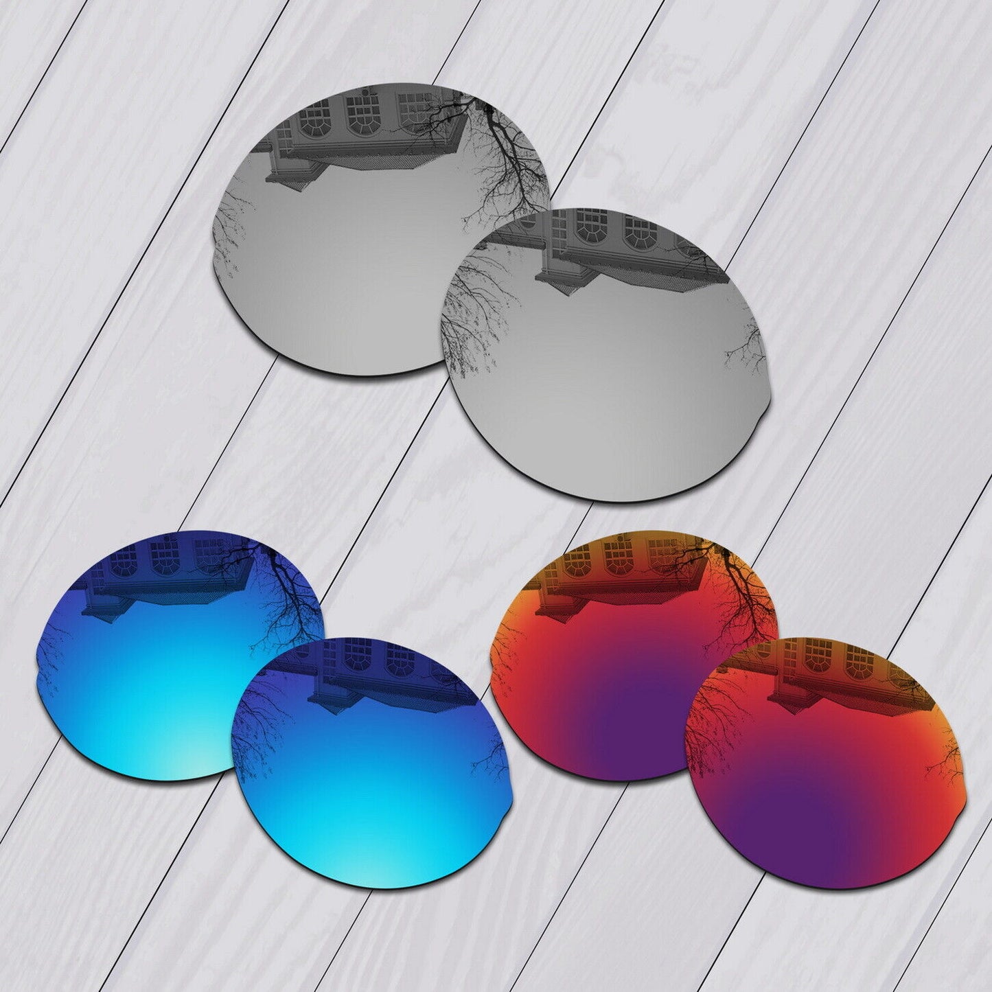 POLARIZED Replacement Lenses & Nose pad For-Oakley Madman OO6019 Anti-Scratch