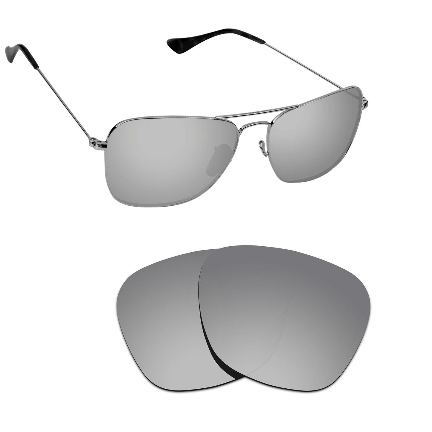 Hawkry Polarized Replacement Lenses for - RayBan-RB3136-58 Sunglass - Multiple
