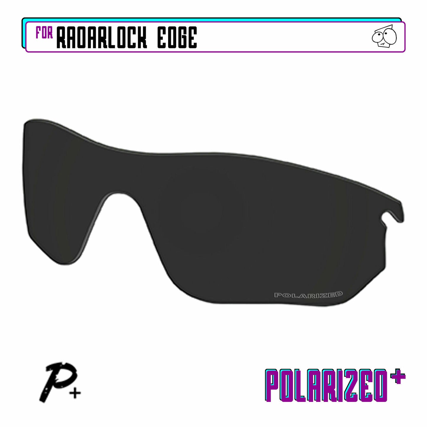 POLARIZED+ Replacement Lens For-Oakley RadarLock Edge Sunglass Anti-Scratch