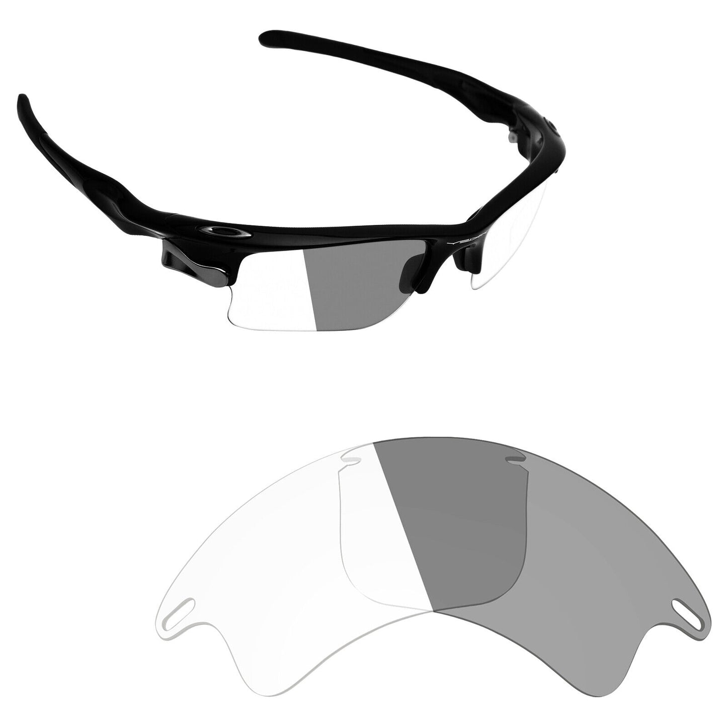 Hawkry Polarized Replacement Lens for-Oakley Fast Jacket XL OO9156 - Options