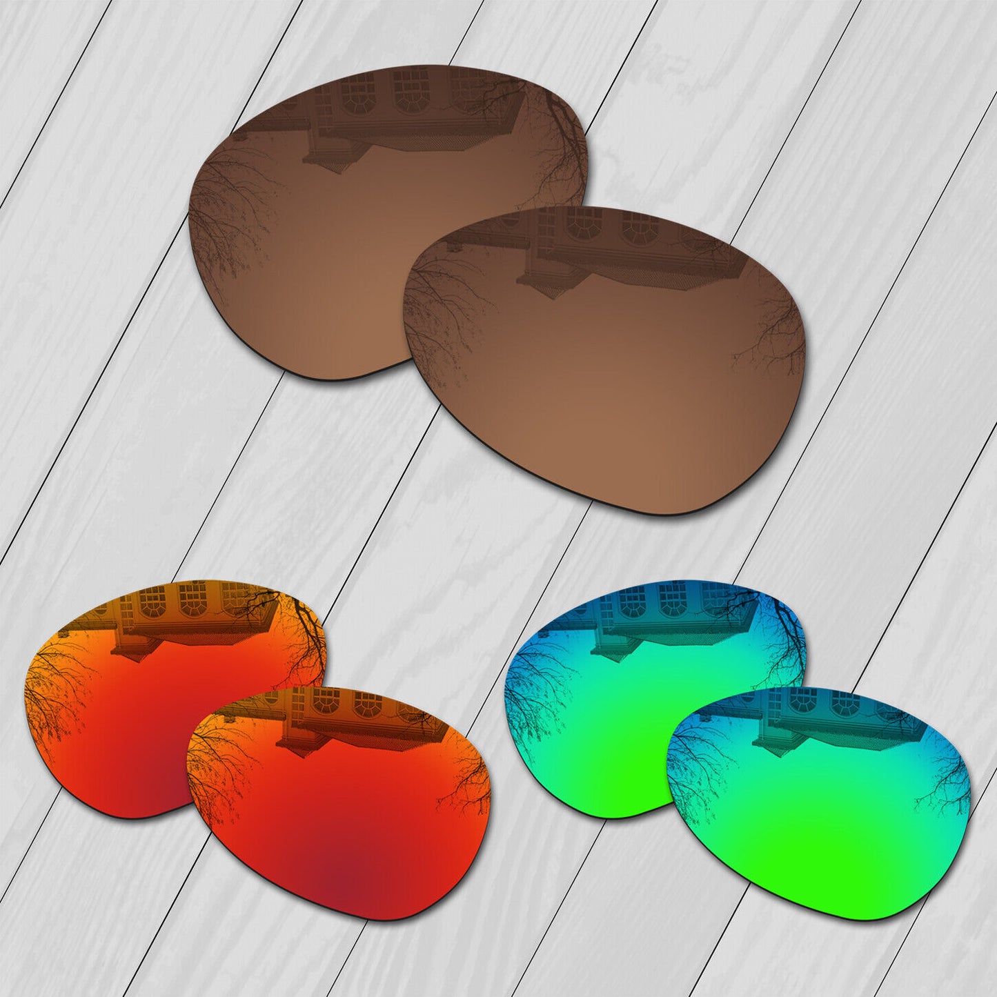 POLARIZED Replacement Lot Lens & Nosepad For-Oakley Crosshair S Sunglass Options