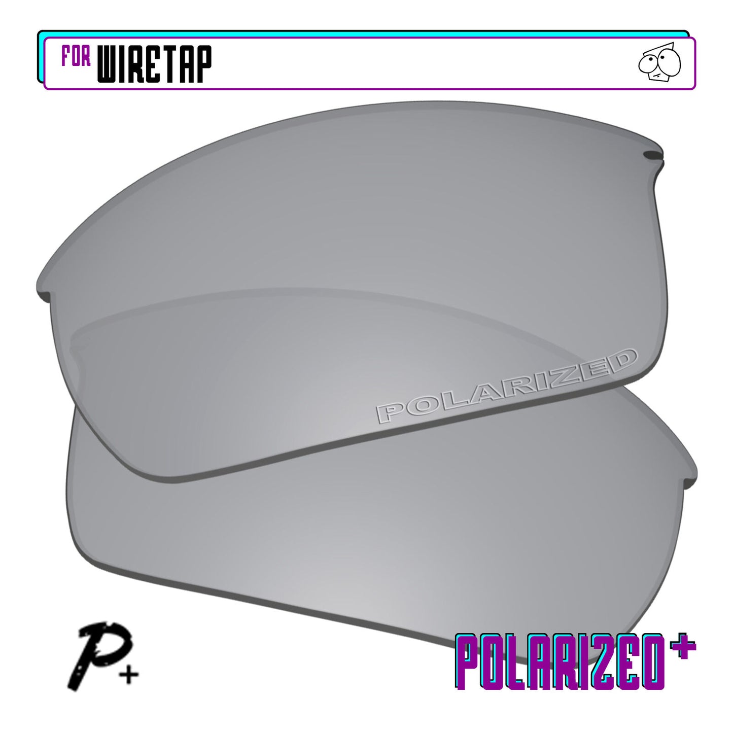 POLARIZED+ Replacement Lens For-Oakley WireTap Sunglass Anti-Scratch