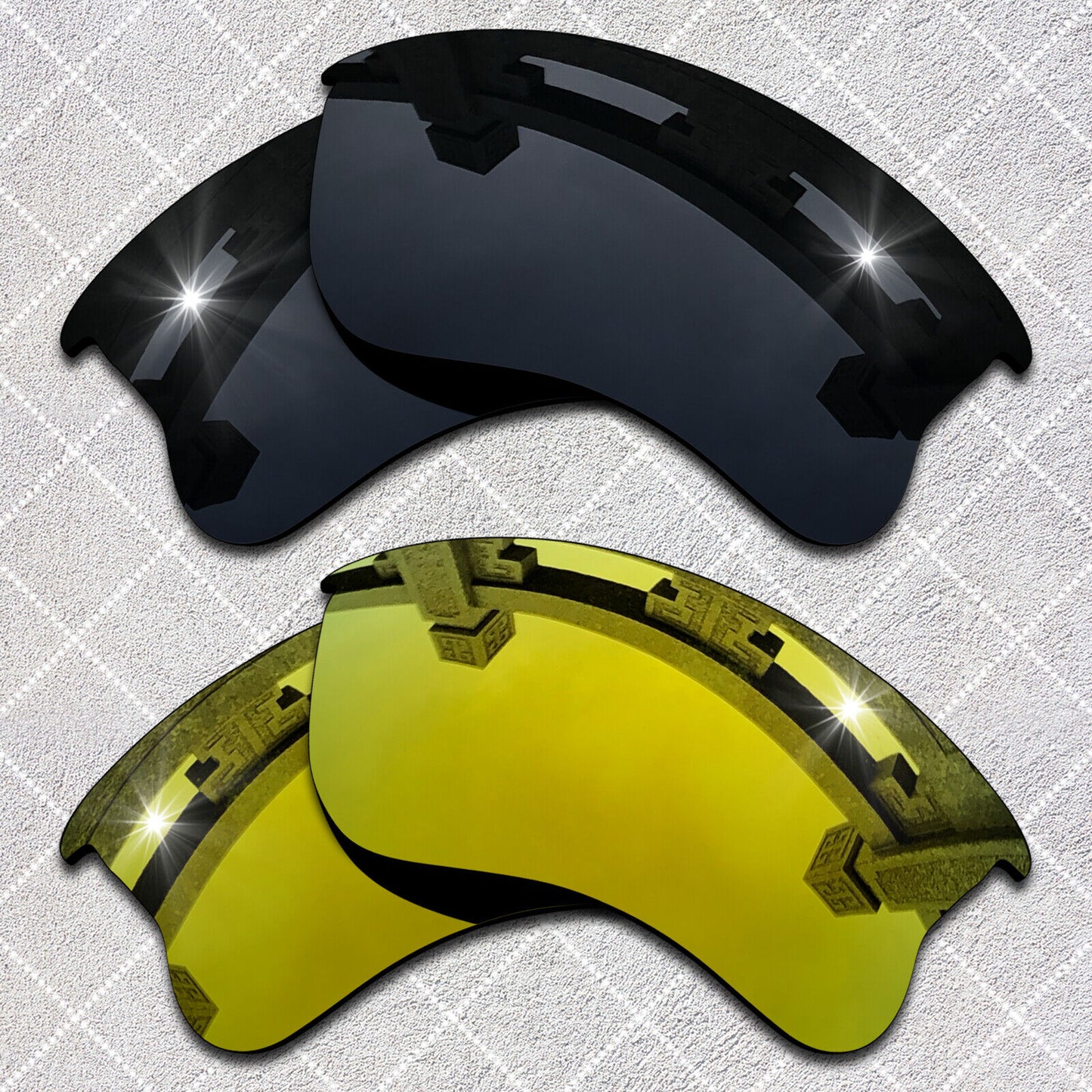 HeyRay Replacement Lenses for Flak Jacket XLJ Sunglasses Polarized -Opt