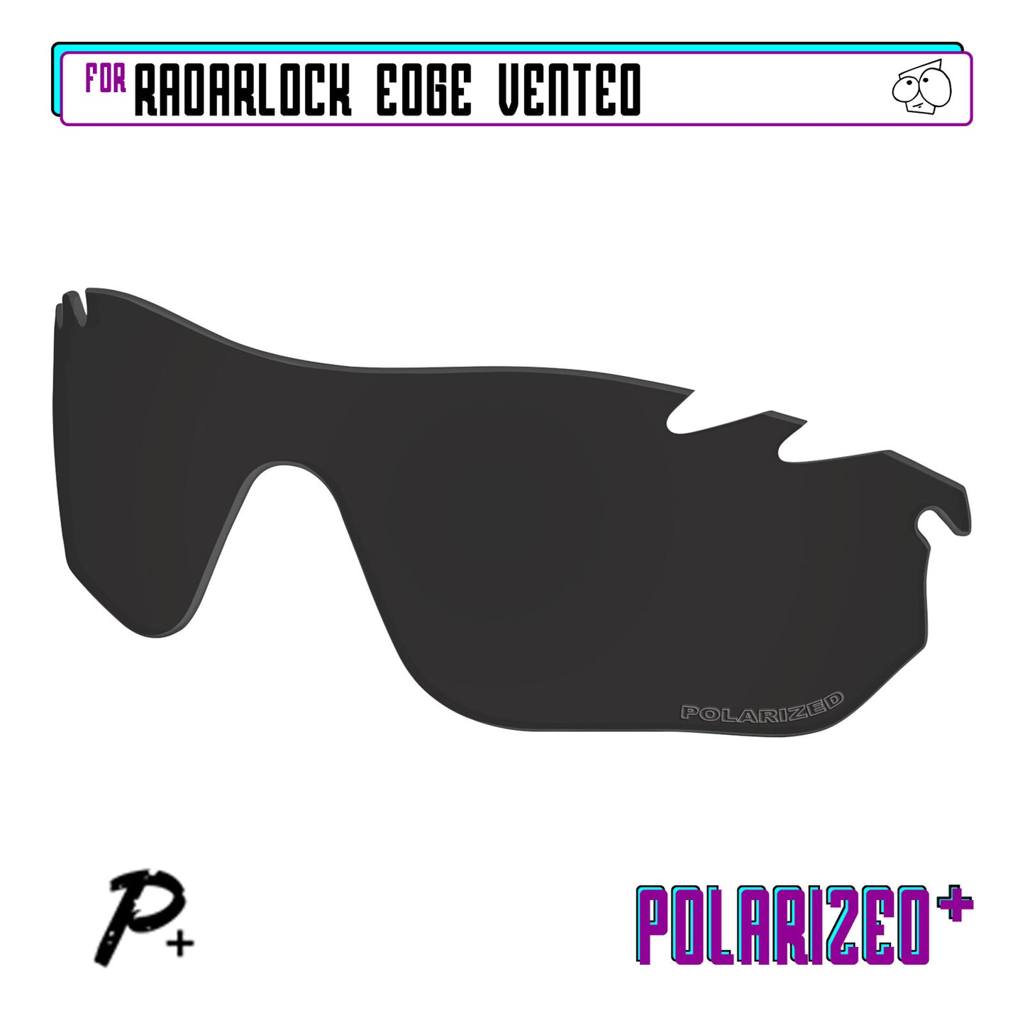 POLARIZED+ Replacement Lens For-Oakley RadarLock Edge Vented Sunglass