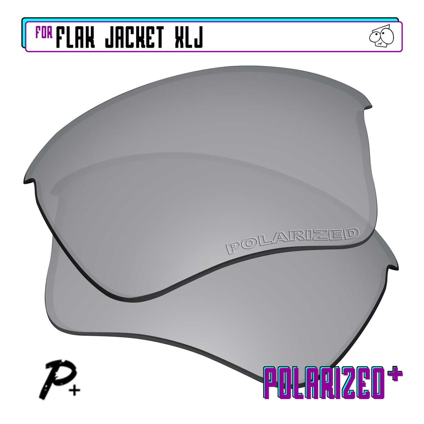 POLARIZED+ Replacement Lens For-Oakley Flak Jacket XLJ Sunglass Anti-Scratch