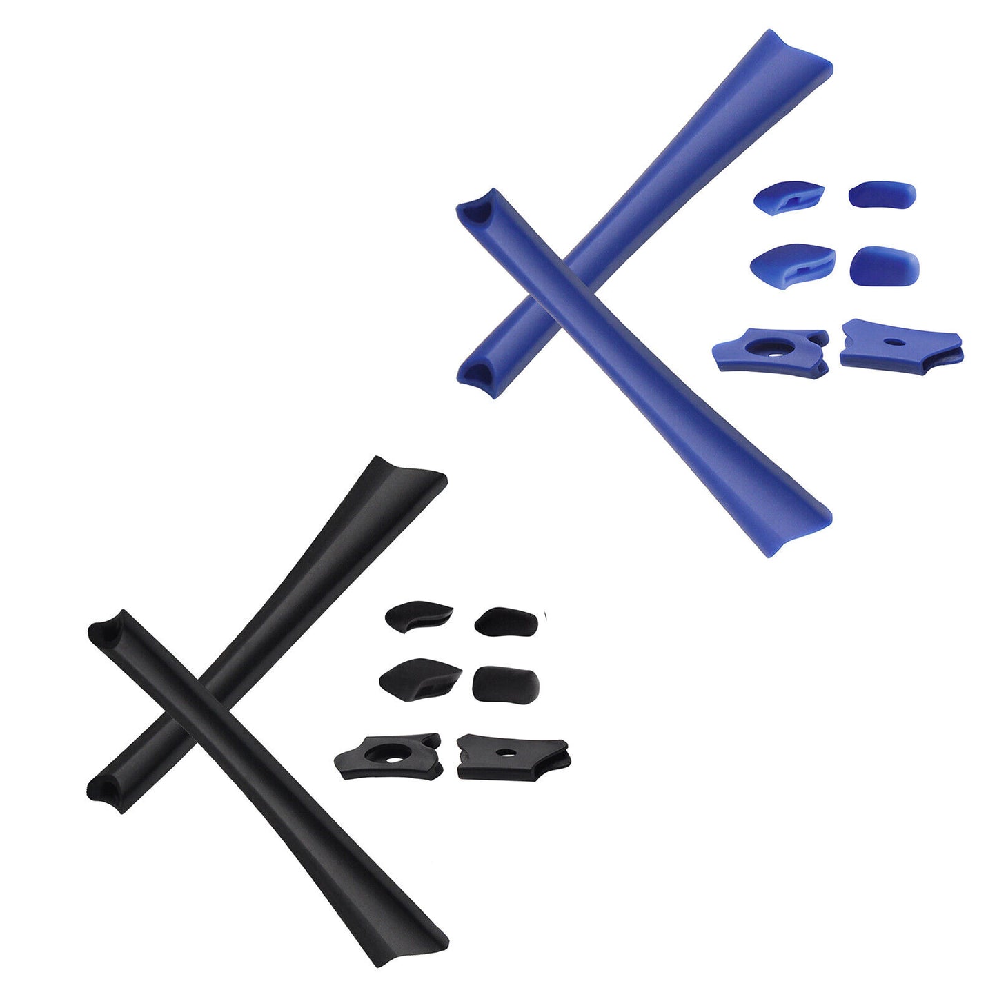 Hawkry Replacement Earsocks & Nosepieces Kits for-Oakley Flak Jacket XLJ - Multi