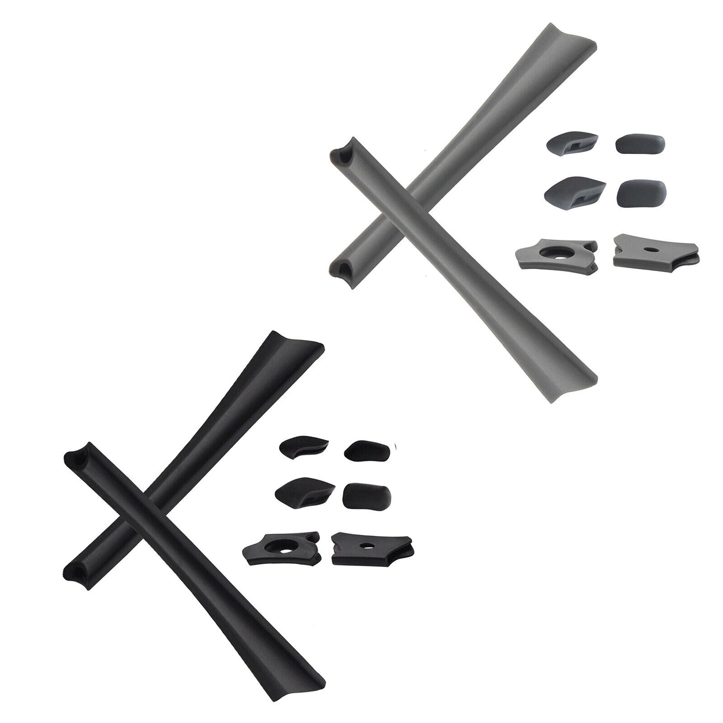 Hawkry Replacement Earsocks & Nosepieces Kits for-Oakley Flak Jacket XLJ - Multi