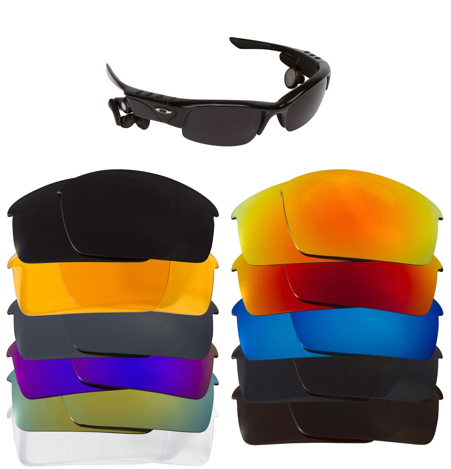 LenSwitch Replacement Lenses for Oakley Thump Pro Sunglasses Multi-Color