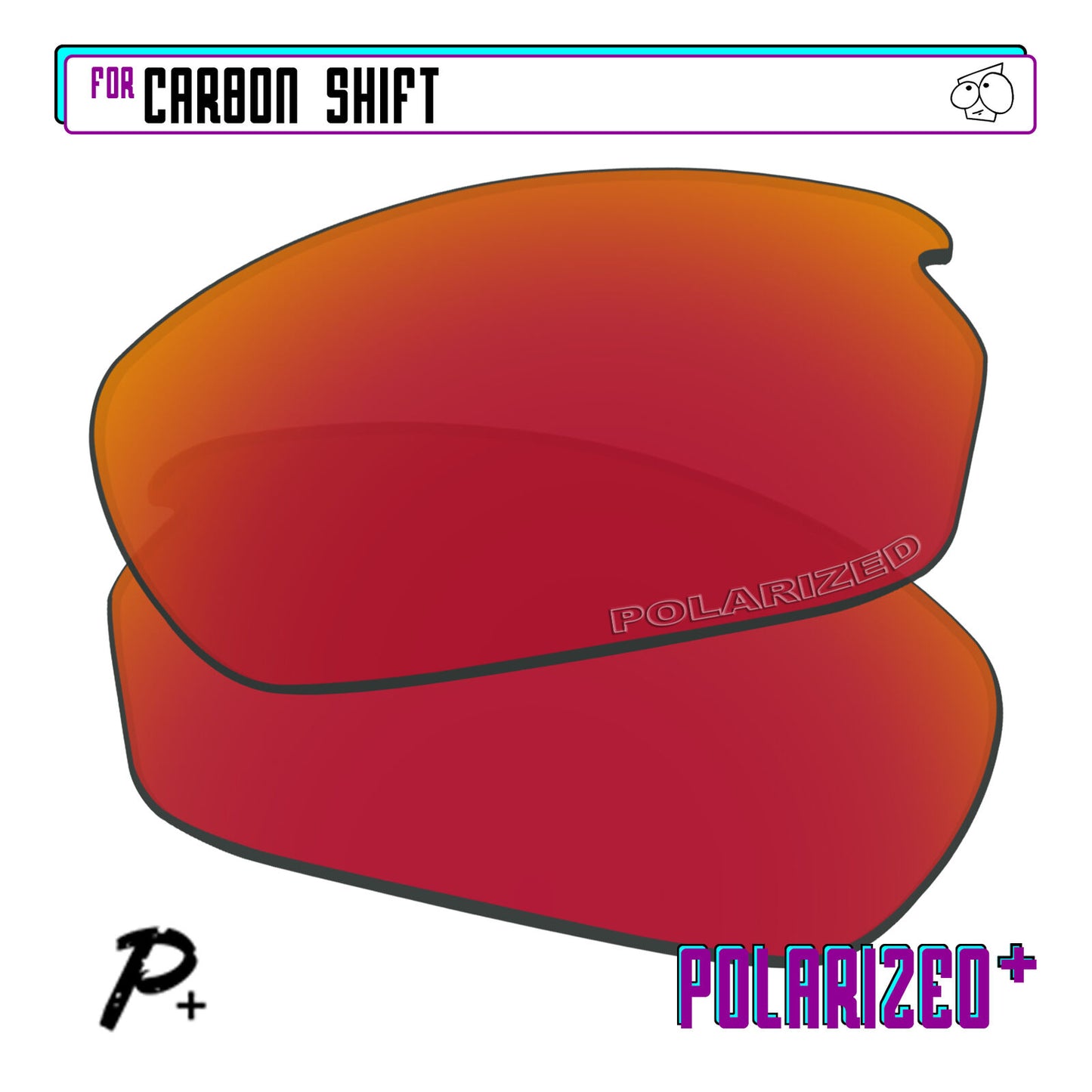 POLARIZED+ Replacement Lens For-Oakley Carbon Shift Sunglass Anti-Scratch