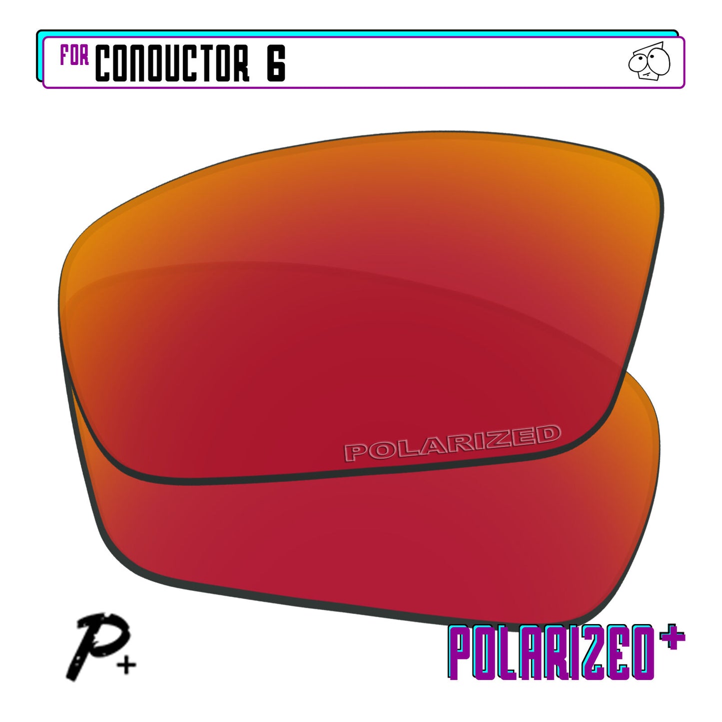 POLARIZED+ Replacement Lens For-Oakley Conductor 6 Sunglass Anti-Scratch