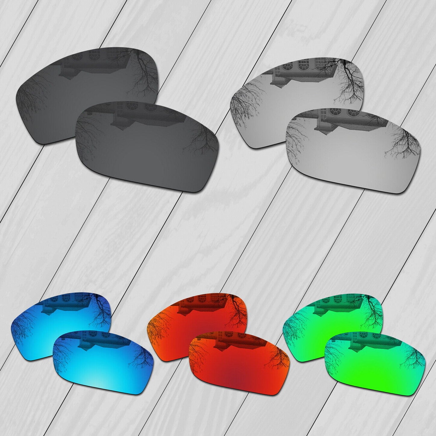 POLARIZED Replacement Lot Lenses For-Oakley Jawbone Anti-Scratch