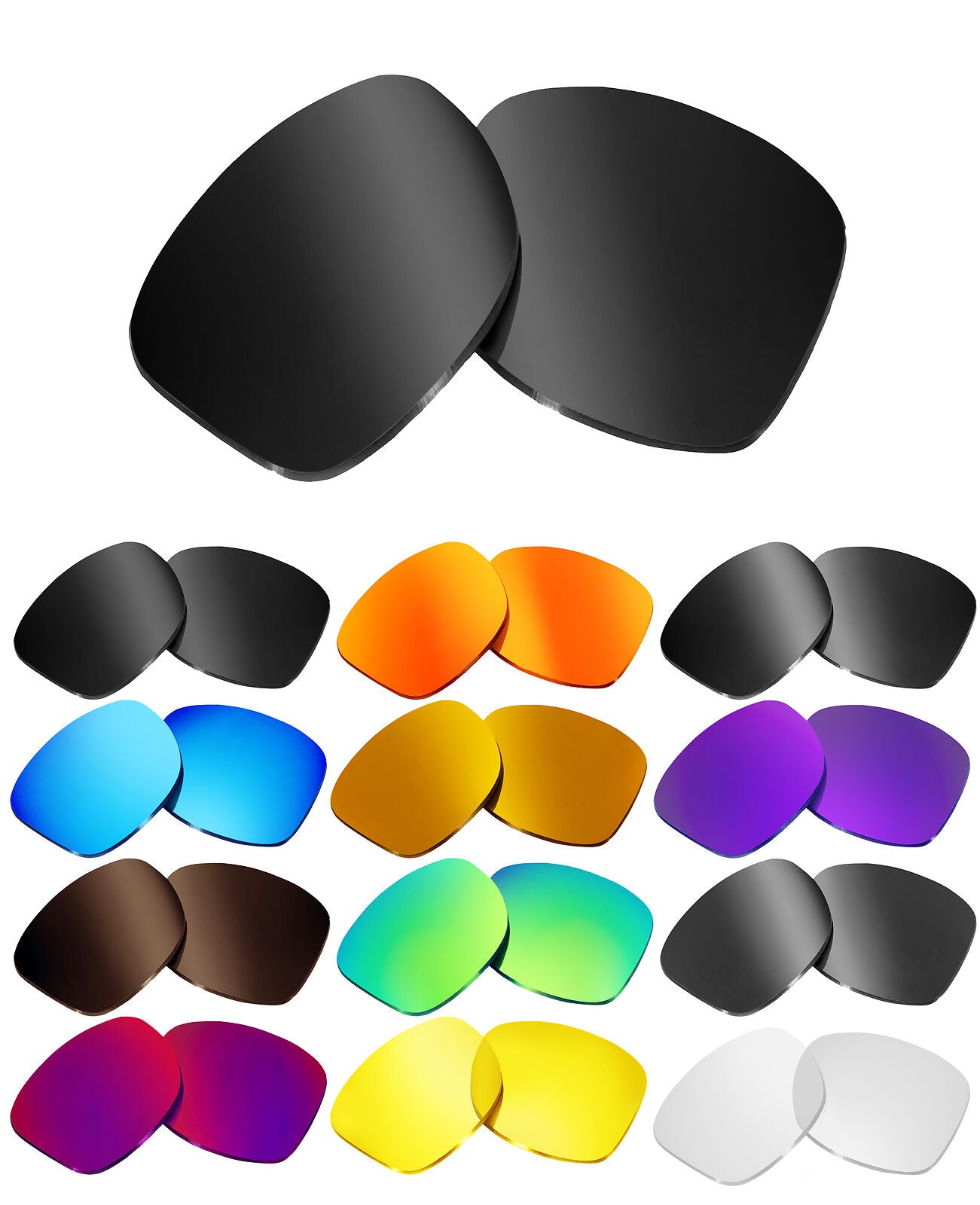 LenSwitch Replacement Lenses for Oakley Holbrook Sunglasses Multi-Color